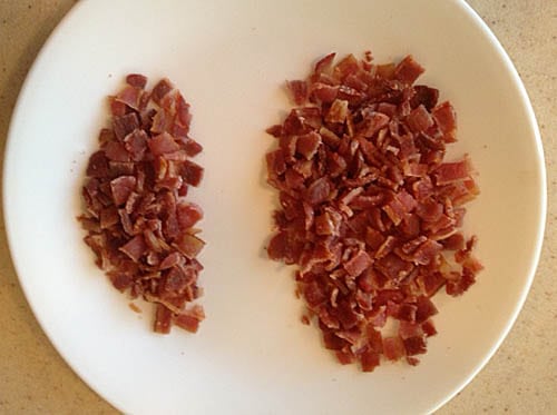 BaconDip5 Crumbled bacon at Happy Simple Living blog