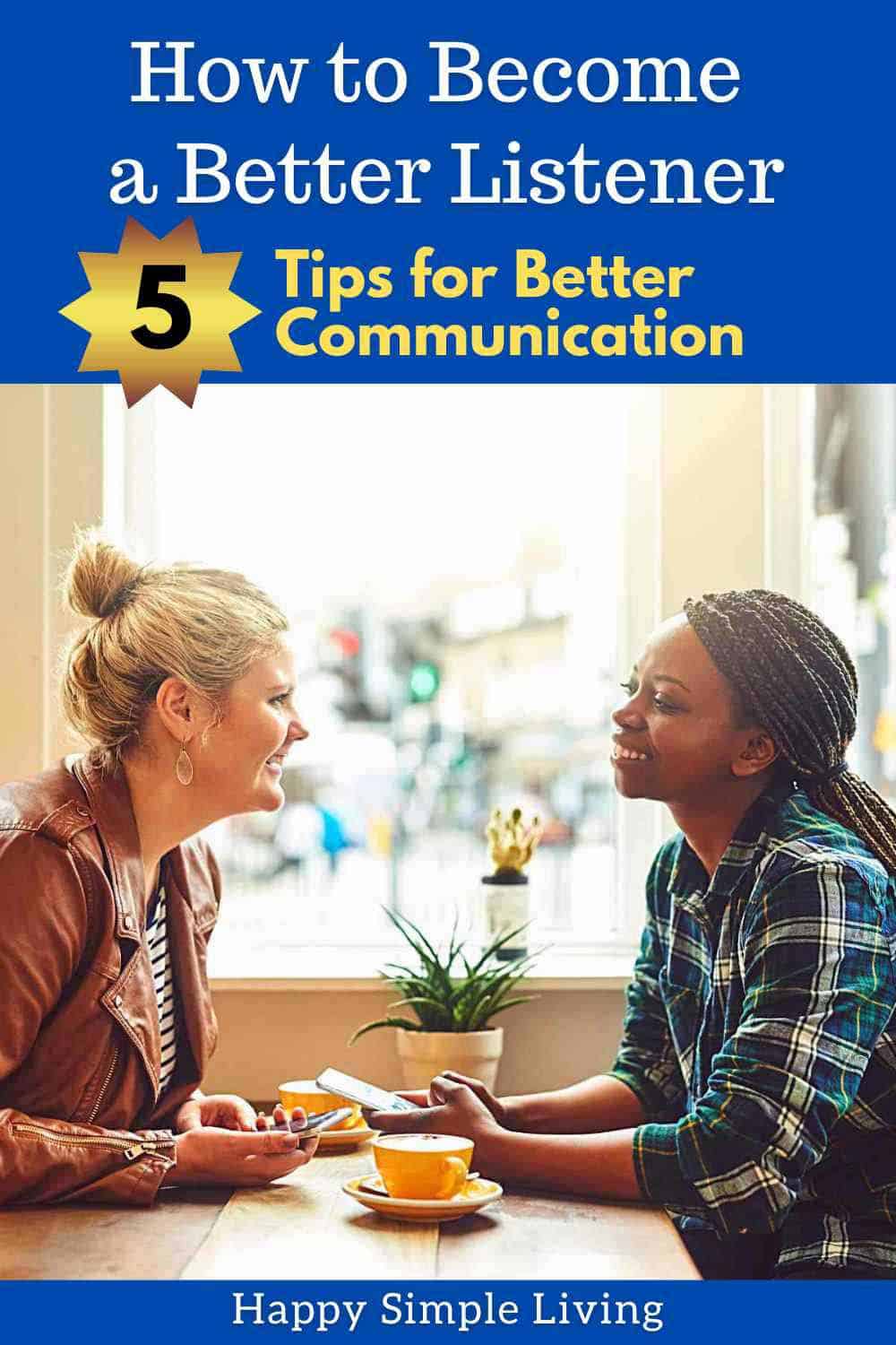 Two women practicing active listening during a conversation.