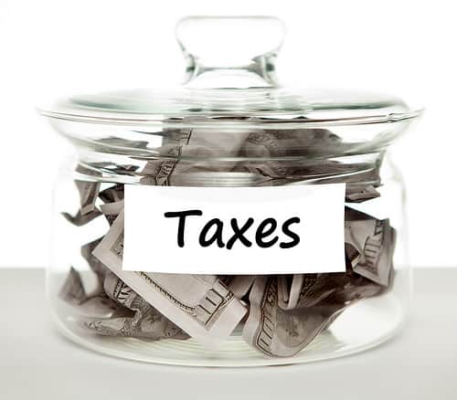 Save for taxes at Happy Simple Living blog