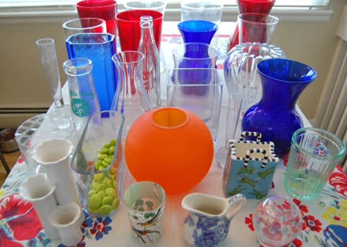 Collection of vases.